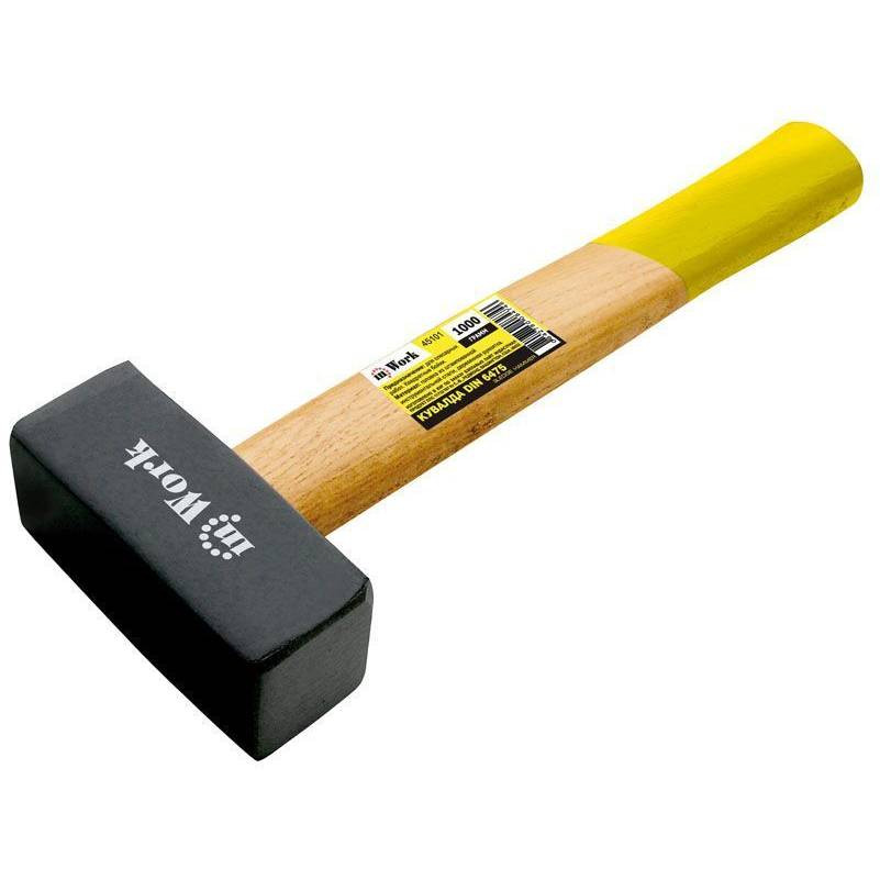 Кувалда InWork 45103 DIN 6475 (деревянная рукоятка 2000 г)