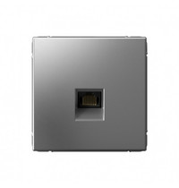 Розетка 1 гн компьютерная ArtGallery Systeme Electric RJ45 GAL000986 (с/у сталь механизм кат 6А)