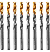 Сверло по металлу Denzel 7,5 мм HSS-Tin Golden Tip 8 шт 717218