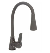 Смеситель для кухни Potato P58155QH (силиконовый серый графит)