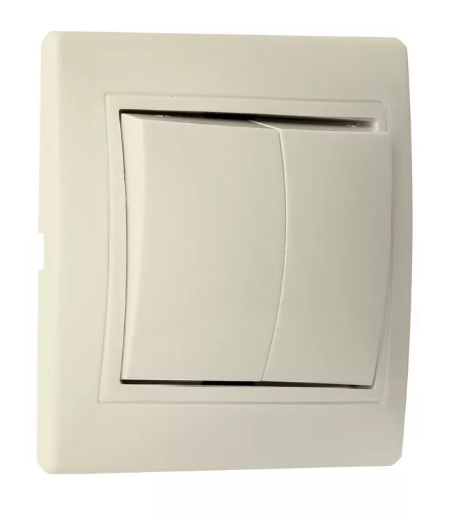 Выключатель 2-клавишный Венера SBE-01i-10-SW2-0-c (10А бежевый)