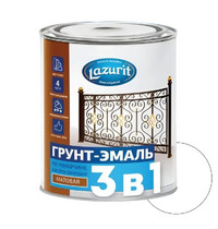 Грунт-эмаль по ржавчине быстросохнущая белая RAL9003 0,9 кг 