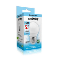 Лампа светодиодная Smartbuy-G45-05W/4000/E27 SBL-G45-05-40K-E27