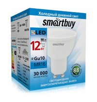 Лампа светодиодная Smartbuy-Gu10-12W/6000 SBL-GU10-12-60K