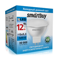 Лампа светодиодная Smartbuy-Gu5.3-12W/6000 SBL-GU5.3-12-60К
