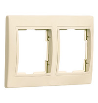 Рамка 2-местная горизонтальная Венера SBE-01i-00-FR-2 (бежевая)