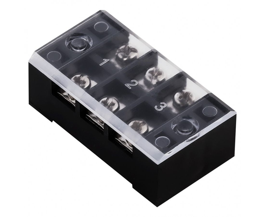 Клеммный терминал SBE-tb-03-45 TB-0325 (до 4,5 мм2 45A 3 клеммные пары цена за 1шт кратно 50)