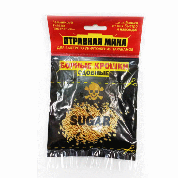 Борные крошки сырные от тараканов Отравная Мина Дохлокс
