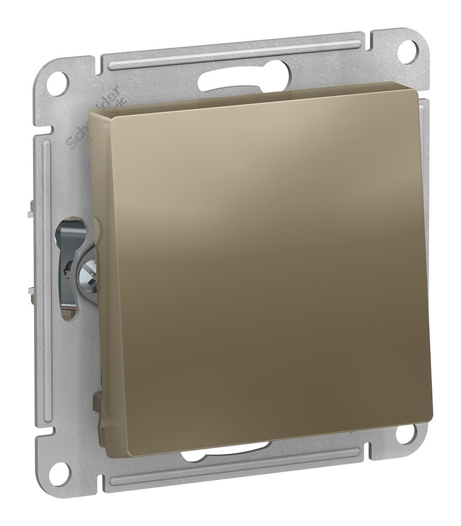 Выключатель 1 кл AtlasDesign Systeme Electric ATN000561 (прох с/у шампань механизм)