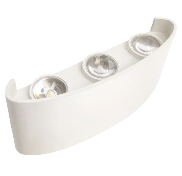 Светильник-бра Linza SIX 6W R-120-WW-WHITE-IP54 светодиодный