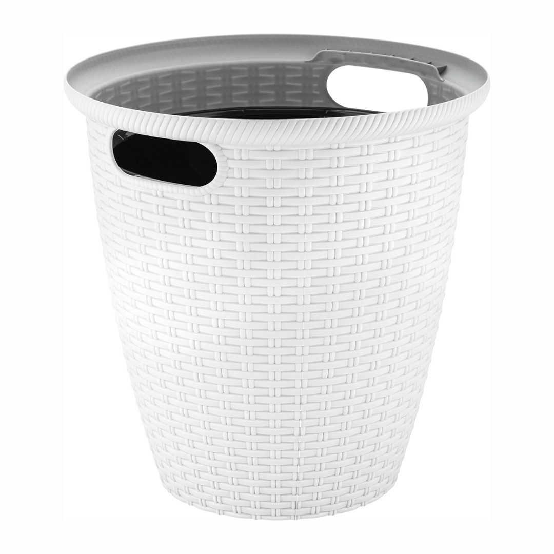 Кашпо для цветов напольное Rattan D266 мм/10 л Белоснежный Жасмин Ingreen 272731