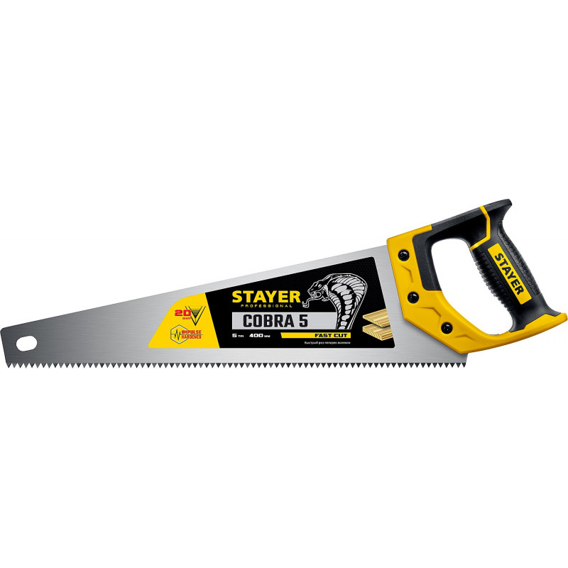 Ножовка по дереву Stayer Cobra 5 Professional 1506-40_z02 400 мм