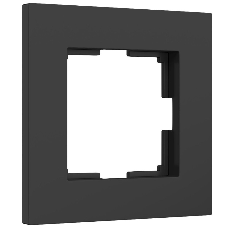 Рамка на 1 пост Werkel Slab W0012908 а062799 (черный матовый)