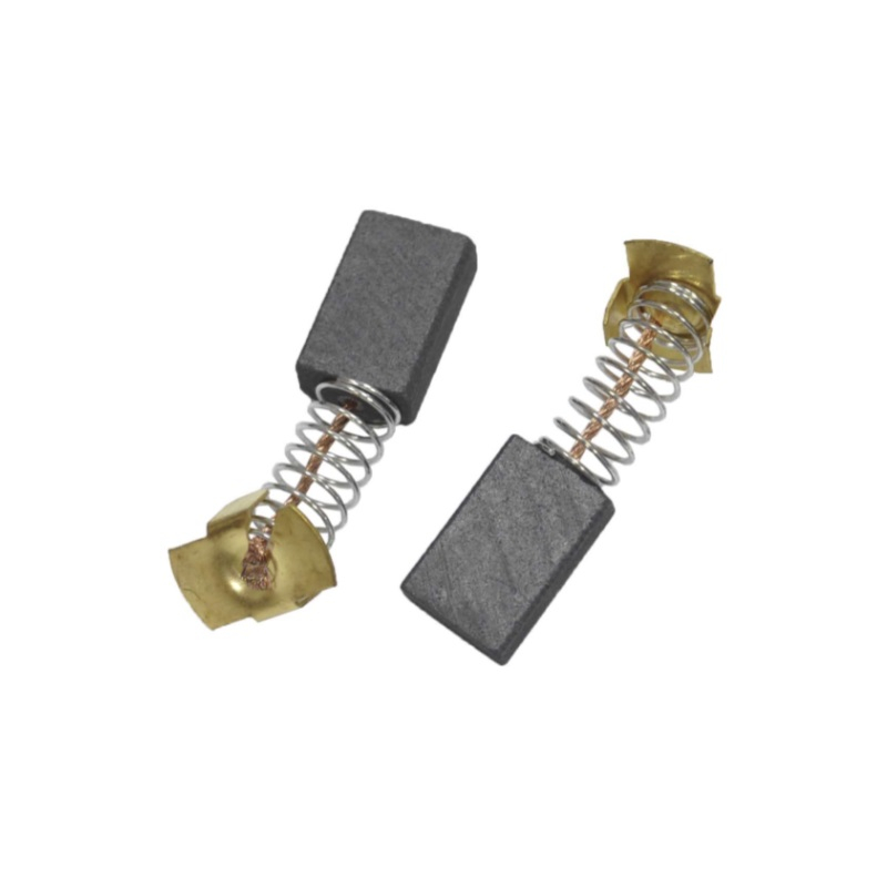 Щетка графитовая 566 MaxPiler CBSE 6x11x17 (прямоугольный пятак-уши пружина Интерскол ПЦ-16-01)