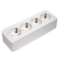 Розетка Systeme Electric Blanca BLNRA011411 (4 гн с з/к шторки о/у белый изол пласт 16А IP20 1/4)