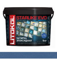 Затирка эпоксидная Litokol Starlike Evo S.350 Blu Zaffiro 247889 (2-х комп ведро 1кг)