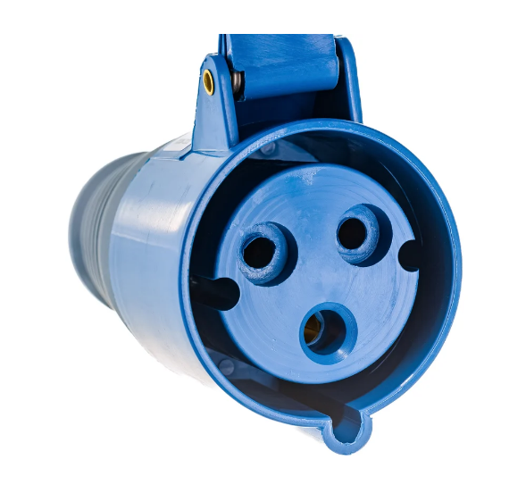 Розетка силовая переносная IEK ССИ-223 PSR21-032-3 (2P+PE 32А 220В IP44 синяя)