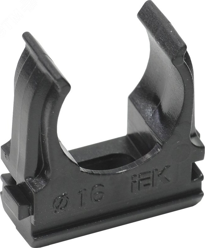 Клипса для трубы IEK CTA10D-CF16-K02-100 d16 мм черная