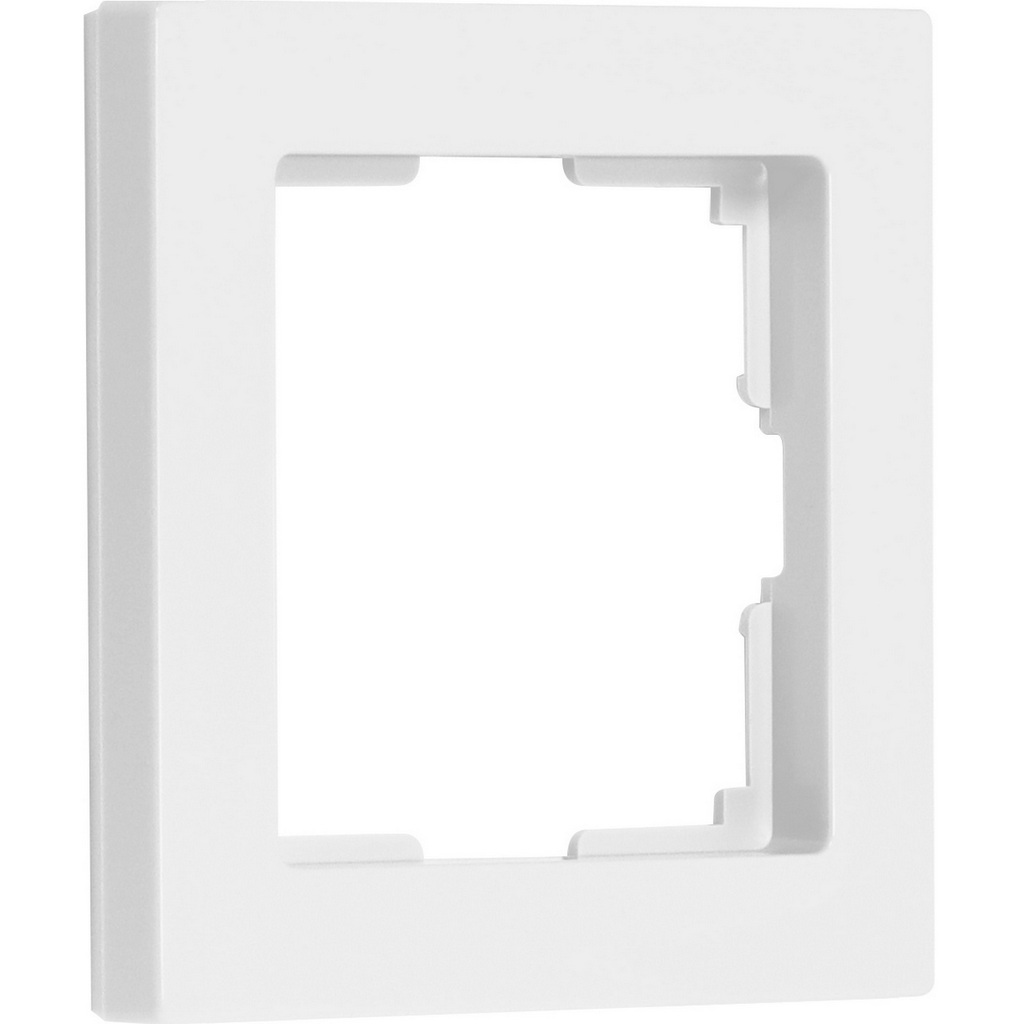 Рамка 1-местная Smartbuy Нептун SBE-06W-Plastic-FR-1 (пластик белая)