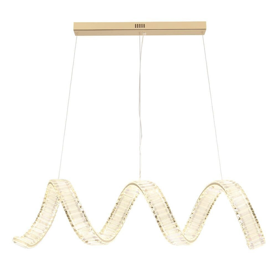 Светильник подвесной светодиодный Crystal Lux Musika SP100W Led L1200 Gold