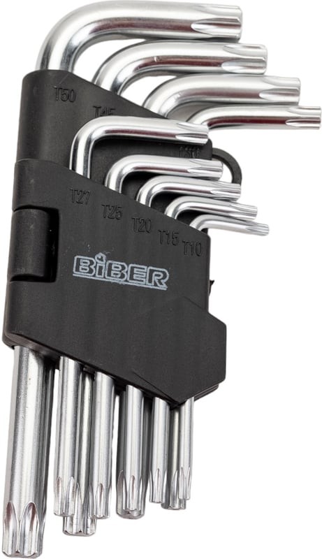 Набор инбусовых ключей Бибер 90506 TORX CRV 1.5-10 мм 9 шт (85699)