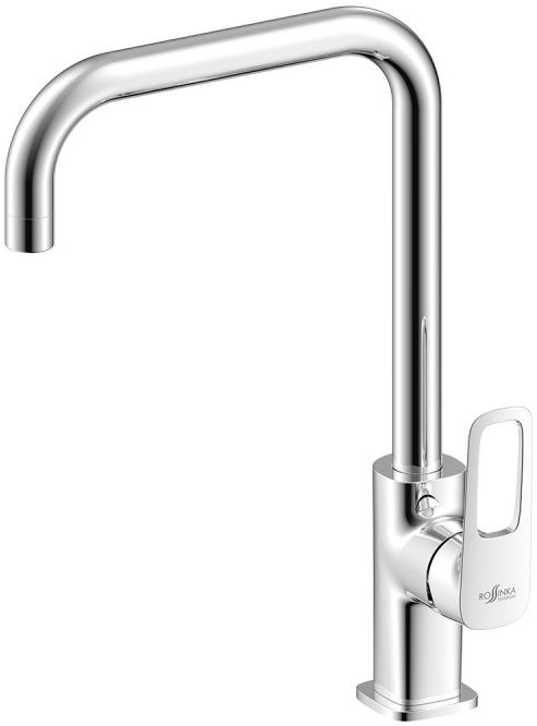 Смеситель для кухни Rossinka Silvermix RS46-23 (35 мм одноручный с высоким поворотным изливом хром)