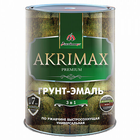 Грунт-эмаль 3 в 1 по ржавчине глянцевая