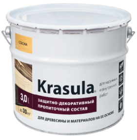Защитно-декоративный состав Krasula 3371 (сосна 3л)