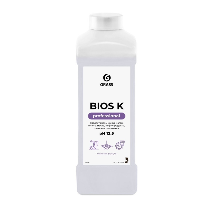 Высококонцентрированное щелочное средство Grass Bios K 270100 1 л
