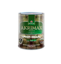 Грунт-эмаль 3 в 1 по ржавчине глянцевая AKRIMAX-PREMIUM белая 0,8 кг УТ-00001618