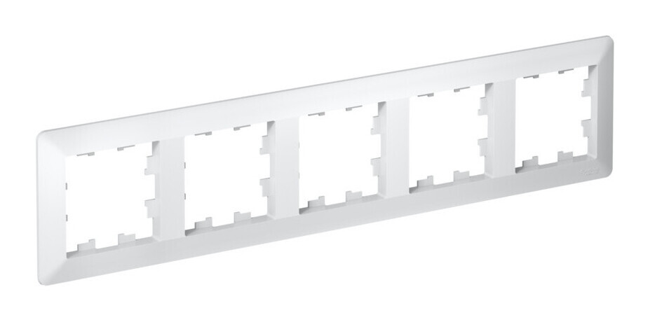 Рамка Systeme Electric AtlasDesign Air 5-постовая ATN220105 (белый/дымчатый белый)