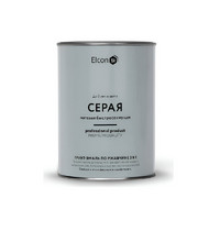 Грунт-эмаль по ржавчине 3 в 1 Элкон матовая 0.8 кг серая (RAL 7040)