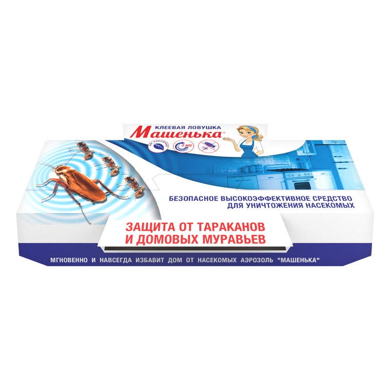 Ловушка клеевая от тараканов и муравьев Машенька (49980)
