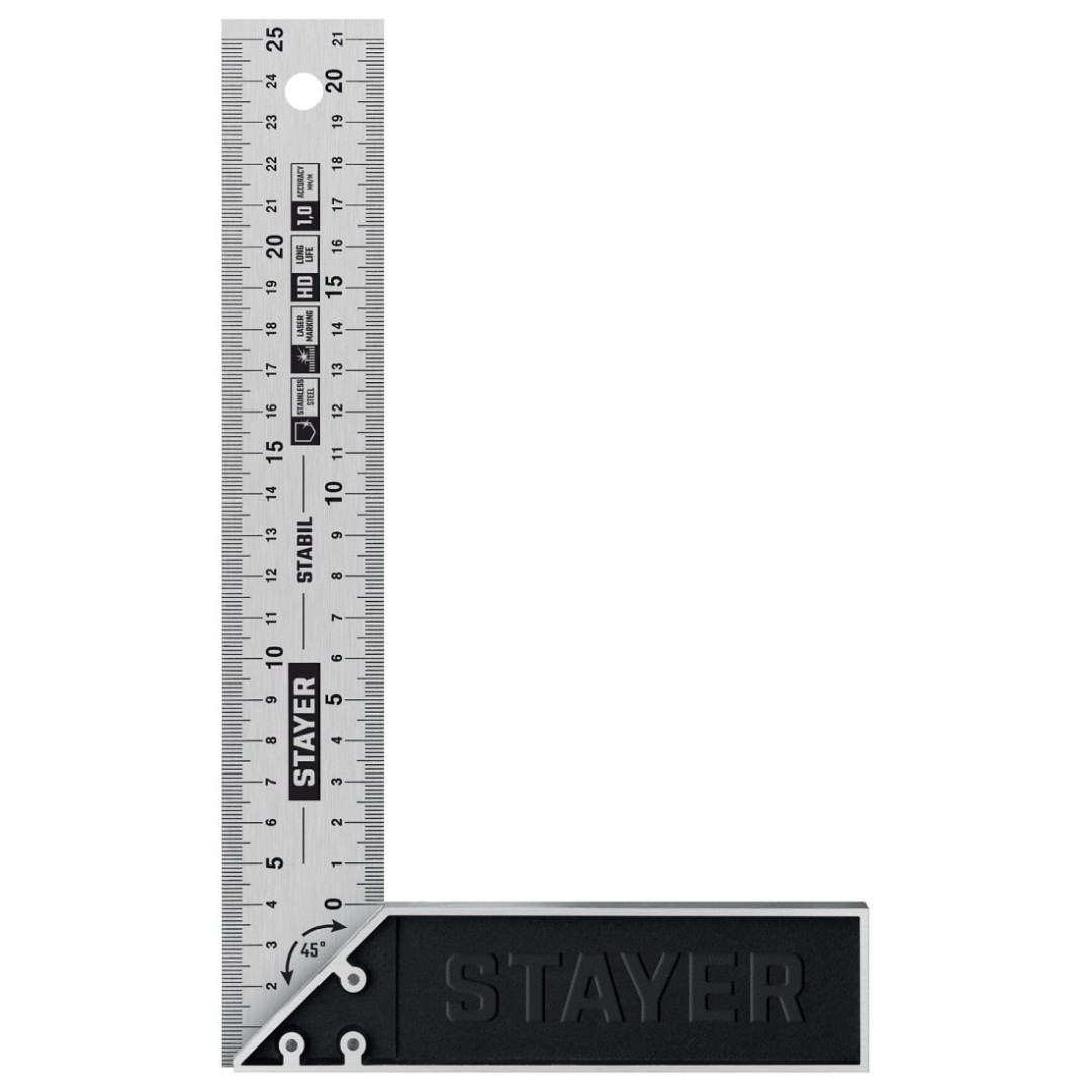 Угольник столярный Stayer Professional 250 мм 3431-25