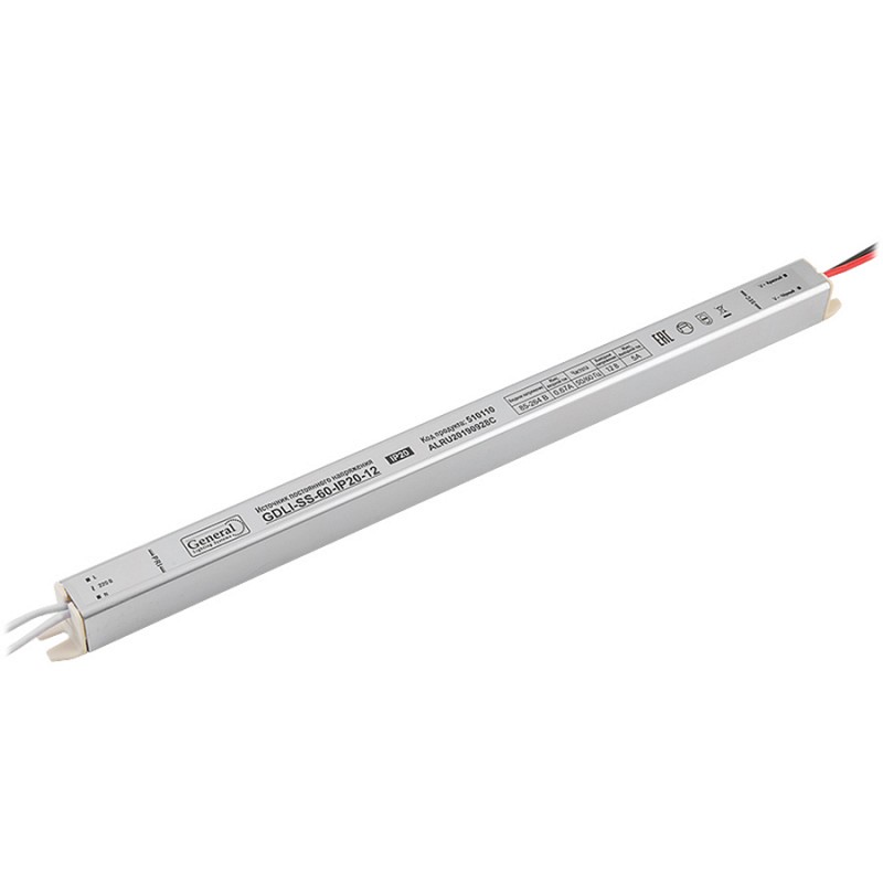 Драйвер светодиодный для лайтбокса GDLI-SS-60 510110 (12В IP20)