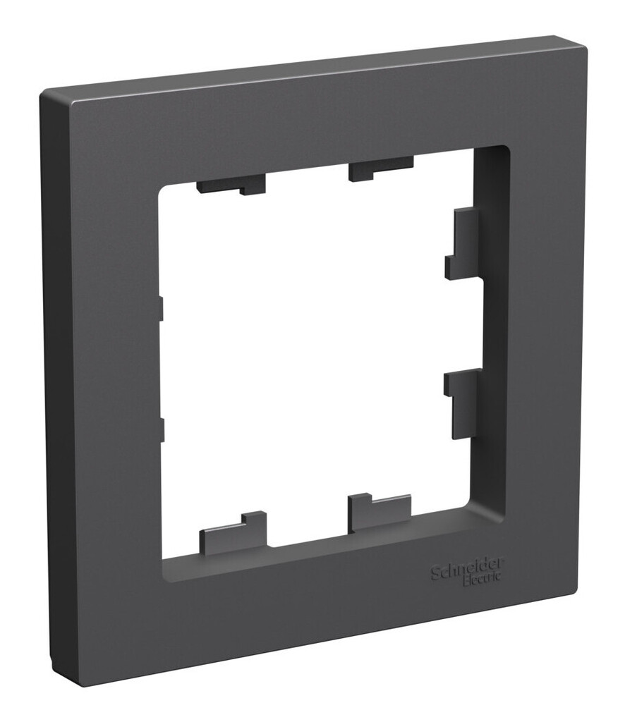 Рамка для розеток одноместная Systeme Electric AtlasDesign ATN001401 (базальт)