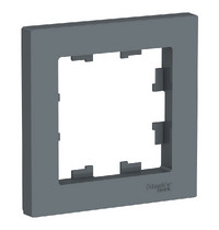 Рамка для розеток одноместная Systeme Electric AtlasDesign ATN000701 (грифель)