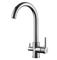 Смеситель для кухни Ledeme L4255-3 (с выходом для питьевой воды латунь)