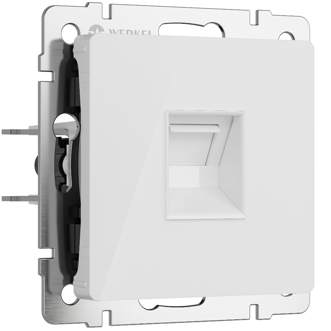 Розетка Ethernet RJ-45 Werkel W1181041 (белый акрил)