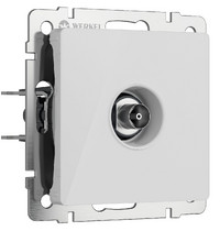 Розетка-ТВ оконечная Werkel W1183041 (белый акрил)