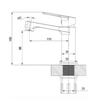 Смеситель для раковины Caspian S251W ут000102172 (белый)