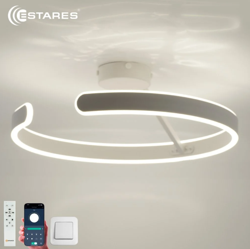 Люстра светодиодная управляемая Madera УУО00005558 (80 Вт 500x170 мм белая IP20)