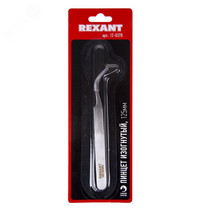 Пинцет изогнутый Rexant 125 мм 12-0378 (1/1/400)