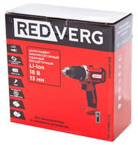 Шуруповерт аккумуляторный ударный Redverg RD-IS18BLC/U (бесщеточный без акк без з/у)