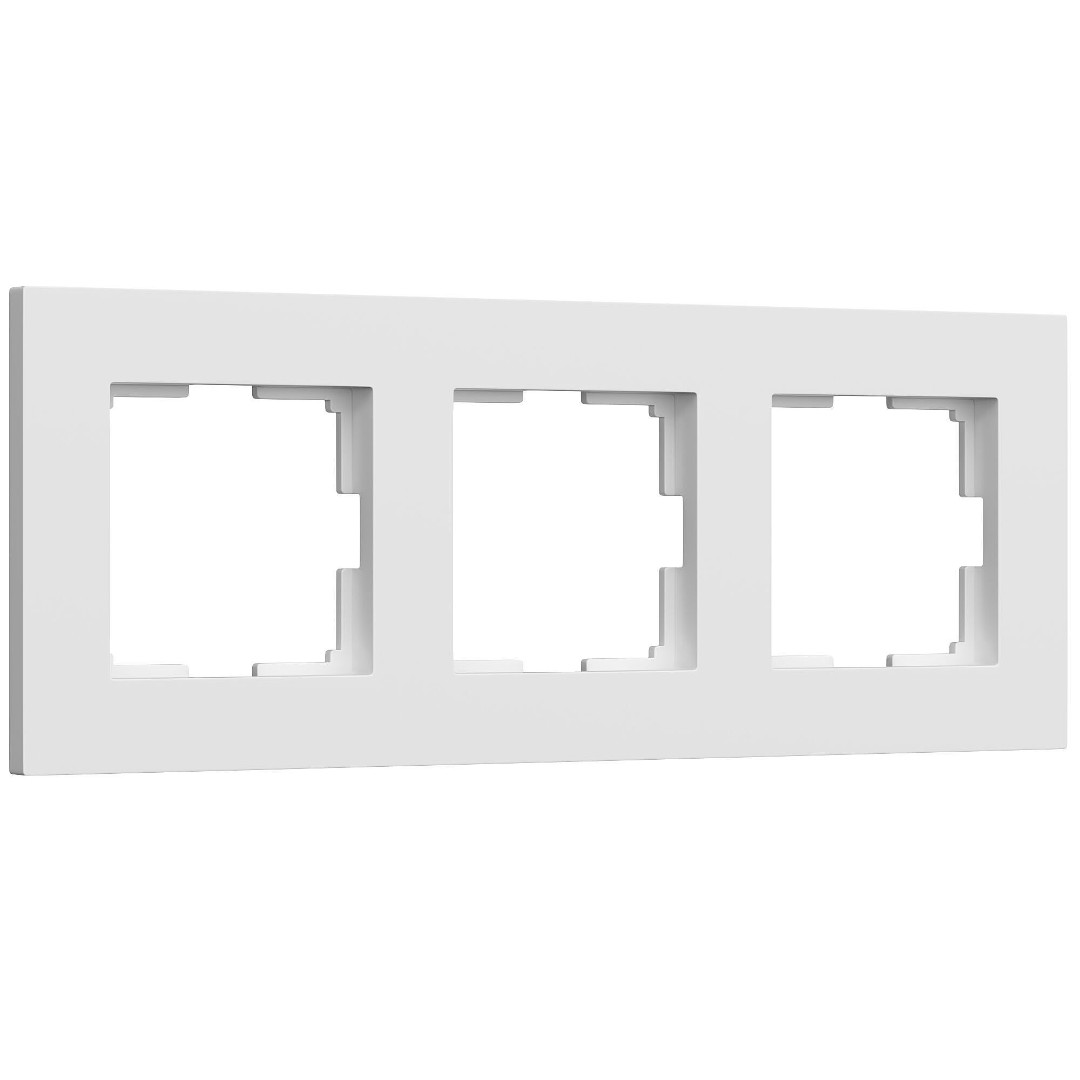 Рамка на 3 поста Slab белый матовый Werkel W0032961