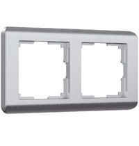 Рамка на 2 поста Stream серебряный Werkel W0022106