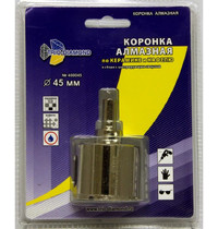Коронка алмазная по керамике и кафелю Trio-Diamond 45 мм с центрирующим сверлом (400045)
