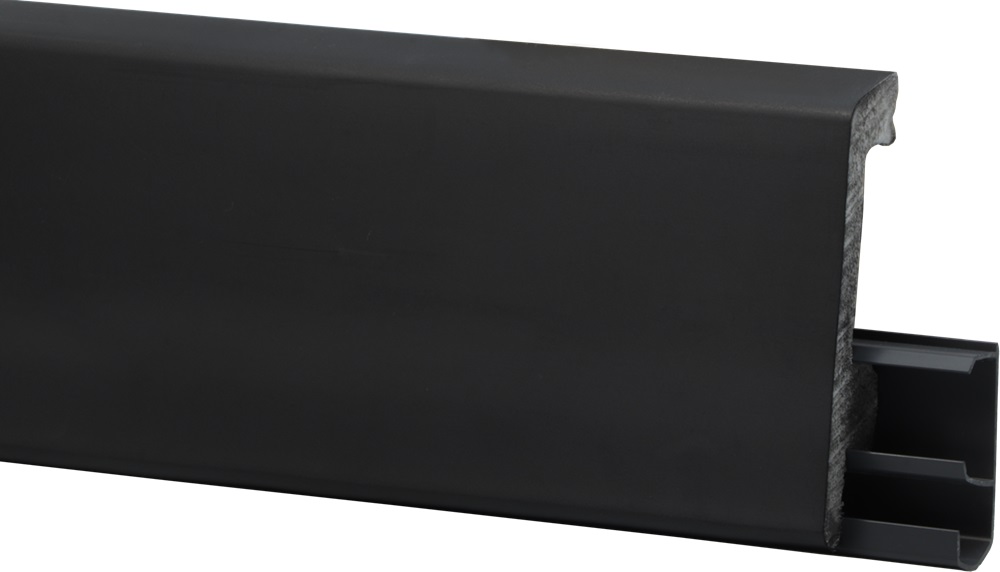 Плинтус напольный HDPS Winart Pro Quadro 80 мм 2.0 м Черный Матовый 20 шт 90.80.001.023