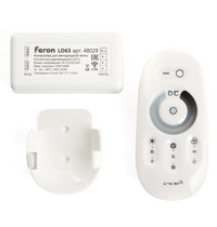 Контроллер-диммер для ленты Feron с пультом 12-24V белый (48029)