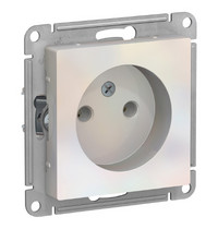 Розетка одноместная Systeme Electric AtlasDesign ATN000441 (без заземления 16А жемчуг)